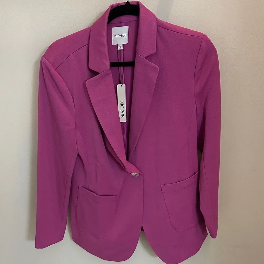 NWT NIC+ZOE Women's Blazer ~ Orchid Petal